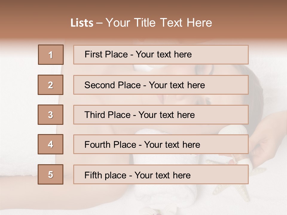 Beautiful Hand Skin PowerPoint Template