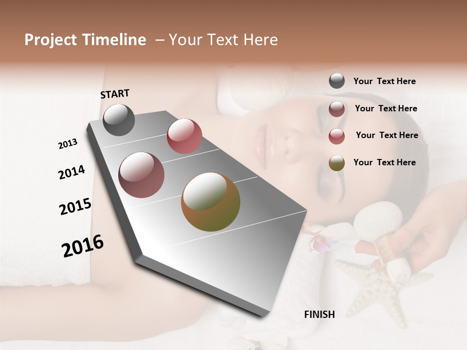 Beautiful Hand Skin PowerPoint Template