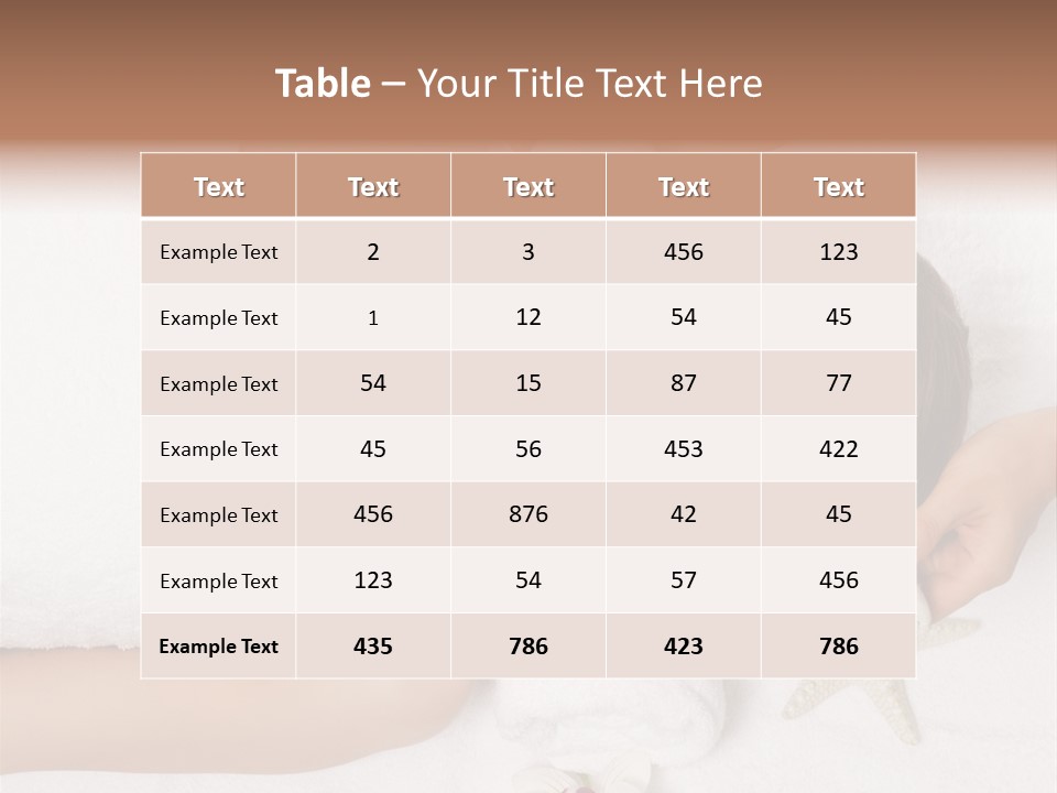 Beautiful Hand Skin PowerPoint Template