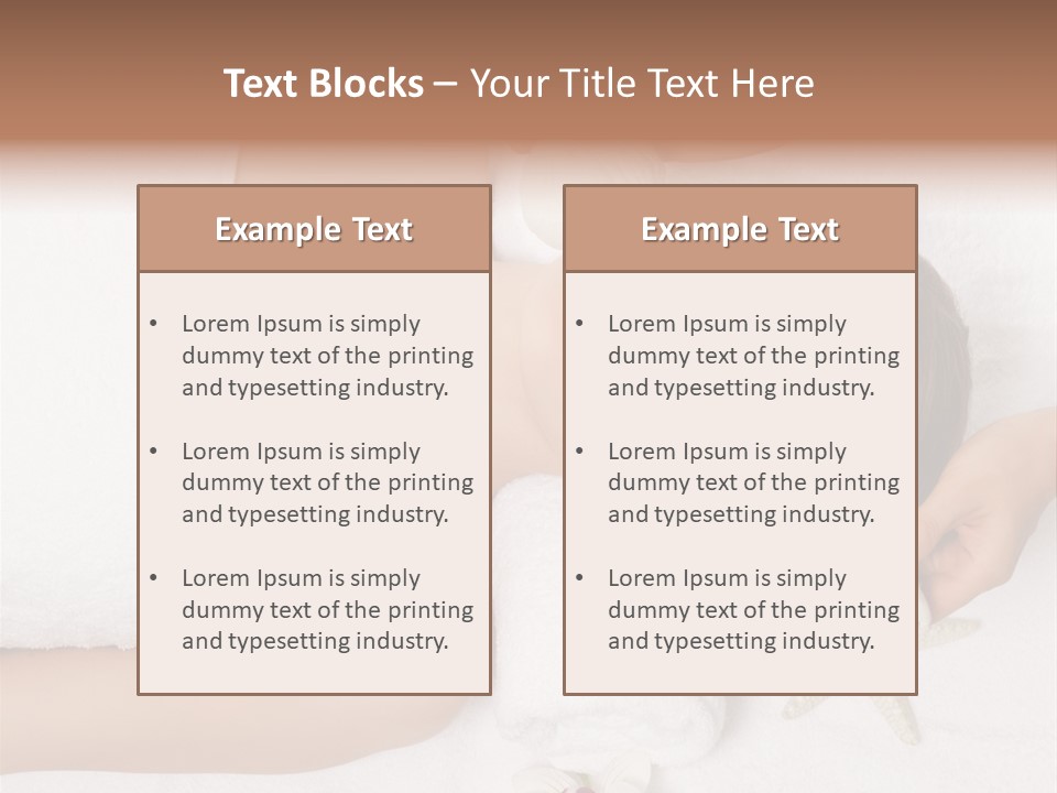 Beautiful Hand Skin PowerPoint Template