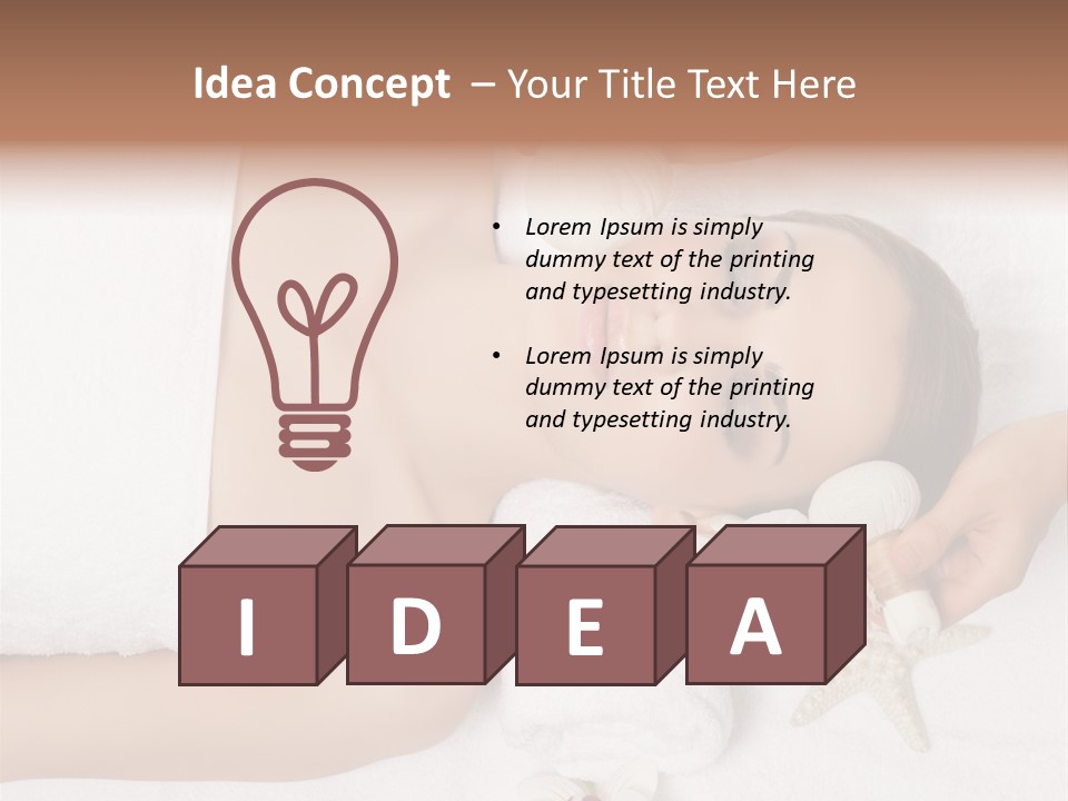 Beautiful Hand Skin PowerPoint Template