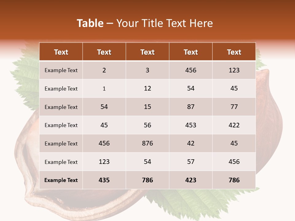 Shell Tree Strong PowerPoint Template