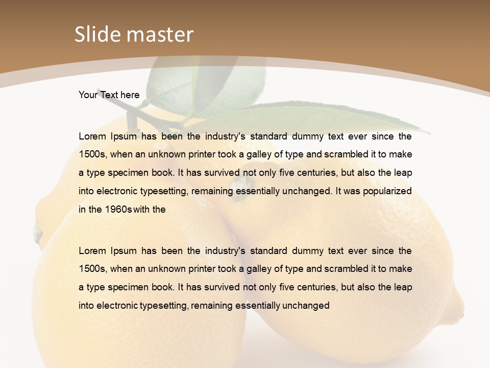 Photograph Close Lime PowerPoint Template