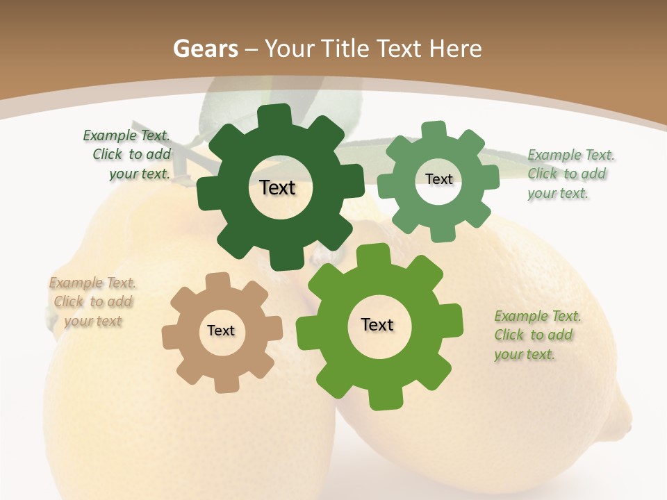 Photograph Close Lime PowerPoint Template