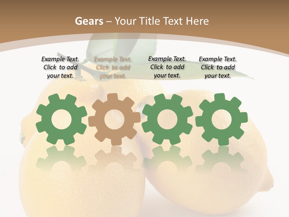 Photograph Close Lime PowerPoint Template