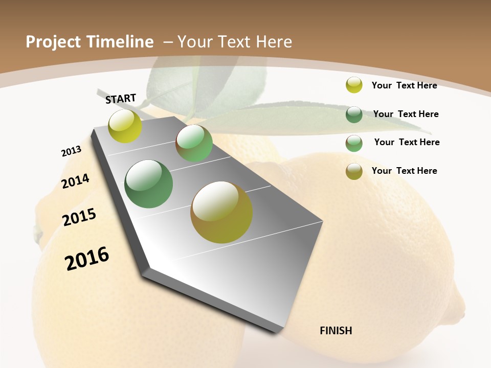 Photograph Close Lime PowerPoint Template