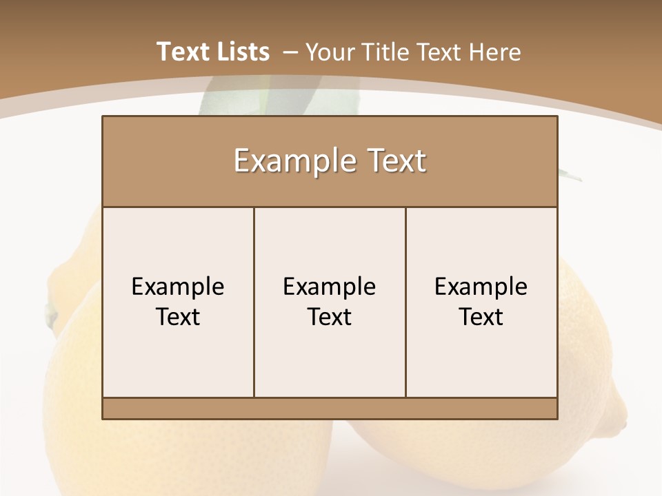 Photograph Close Lime PowerPoint Template