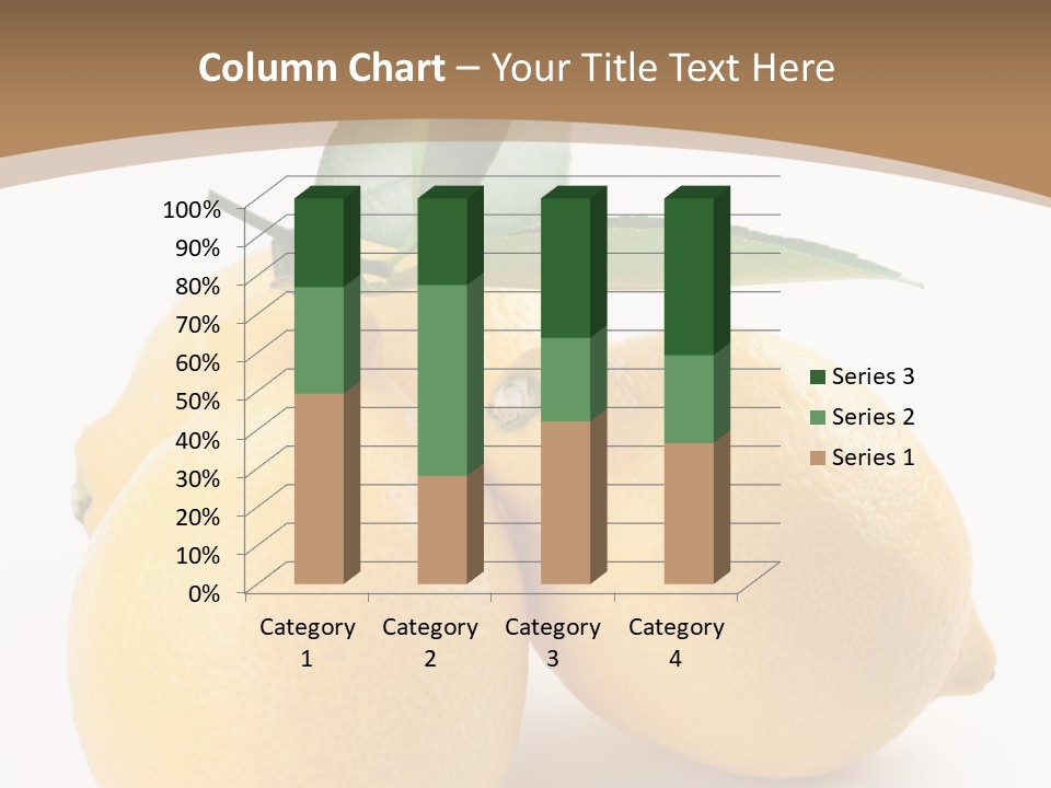 Photograph Close Lime PowerPoint Template