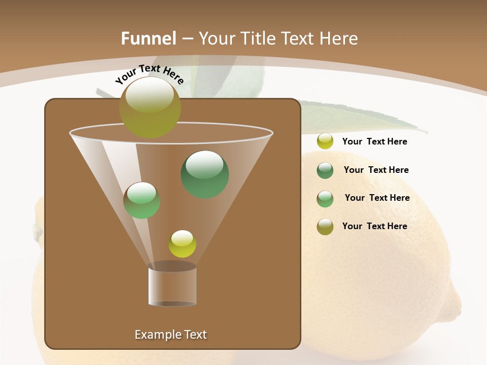 Photograph Close Lime PowerPoint Template