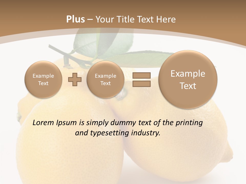Photograph Close Lime PowerPoint Template