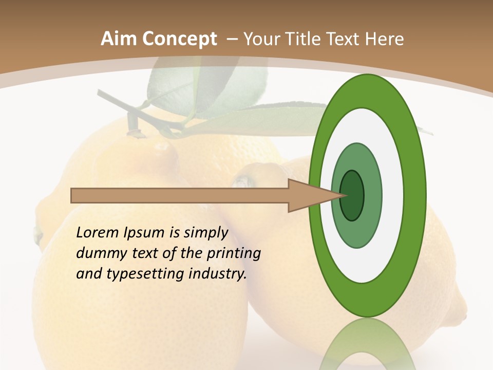 Photograph Close Lime PowerPoint Template