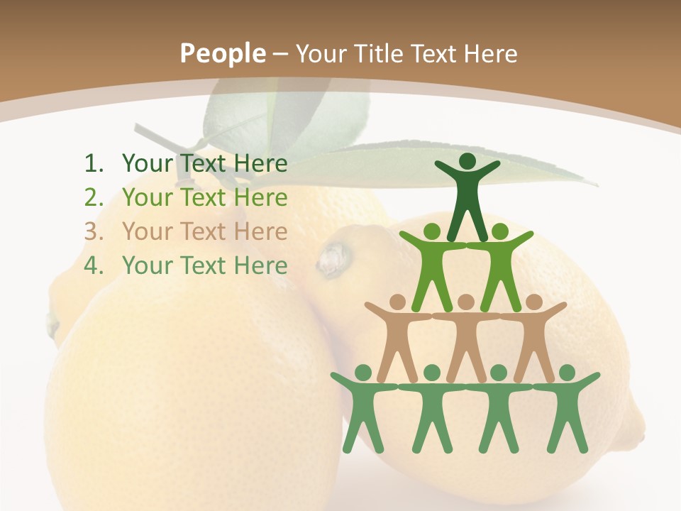 Photograph Close Lime PowerPoint Template