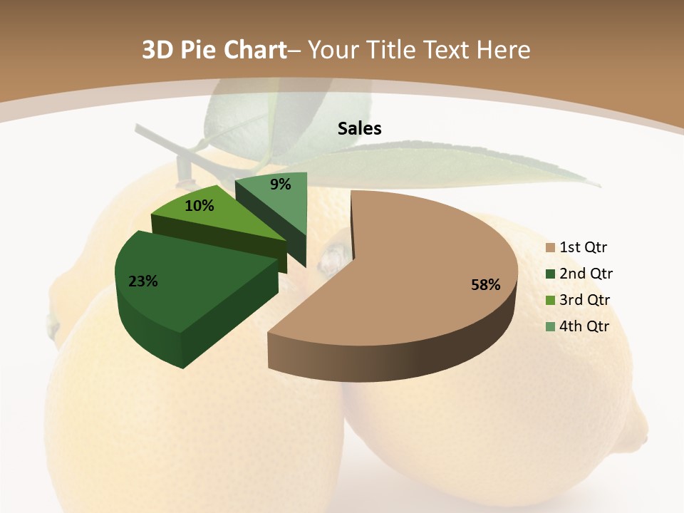 Photograph Close Lime PowerPoint Template