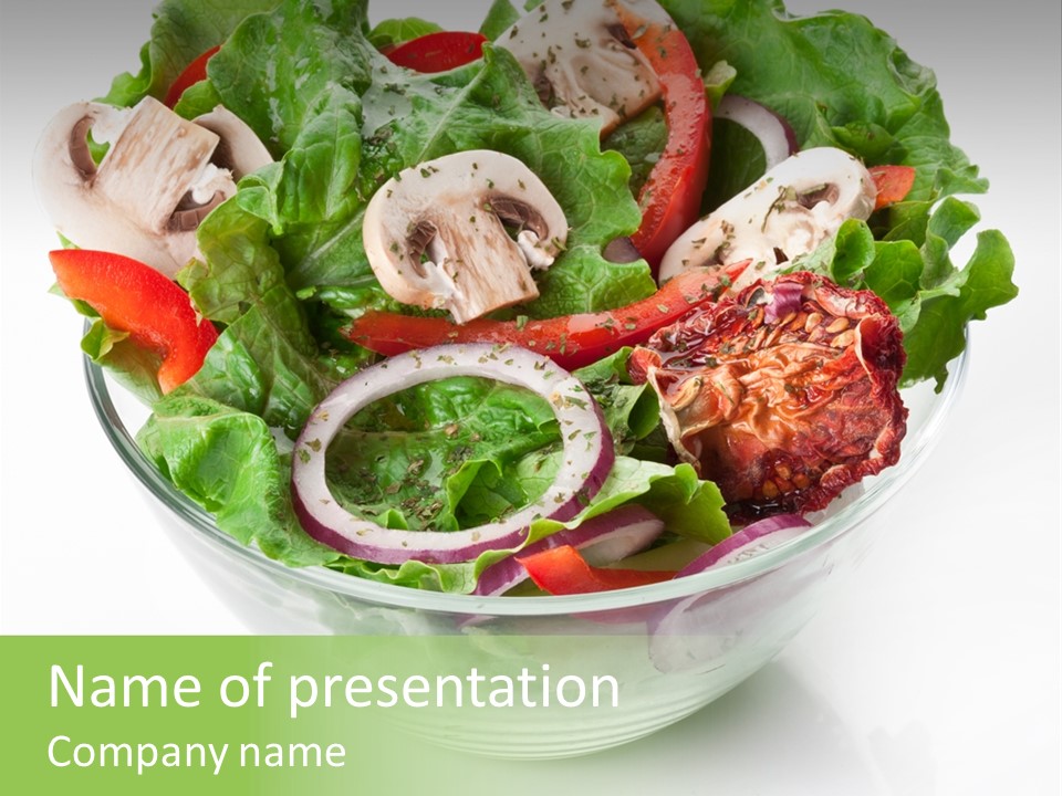 Close Up Appetiser Tomato PowerPoint Template