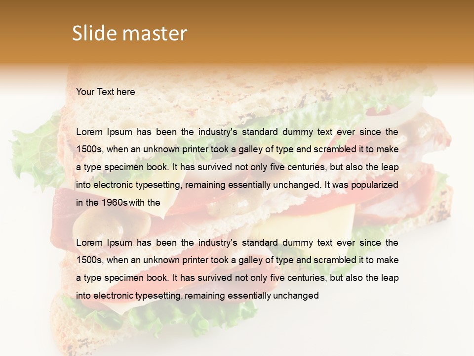 Meal Toast Close Up PowerPoint Template
