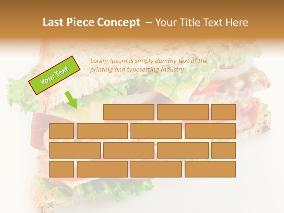Meal Toast Close Up PowerPoint Template