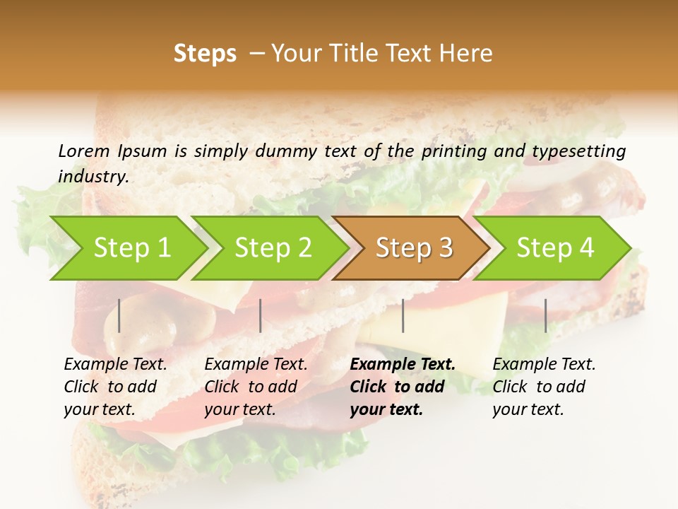 Meal Toast Close Up PowerPoint Template