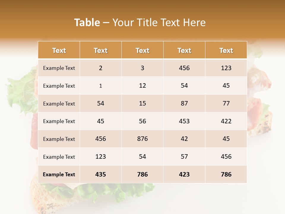 Meal Toast Close Up PowerPoint Template
