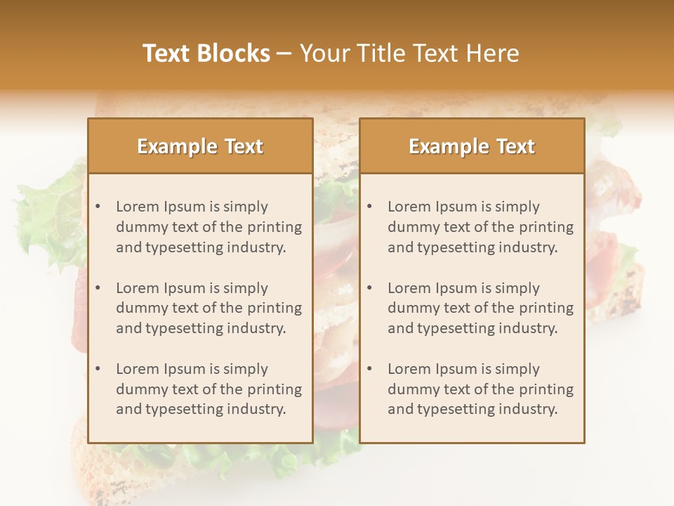 Meal Toast Close Up PowerPoint Template