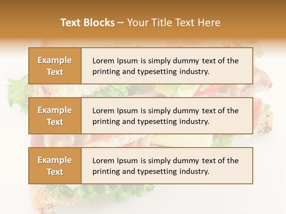 Meal Toast Close Up PowerPoint Template