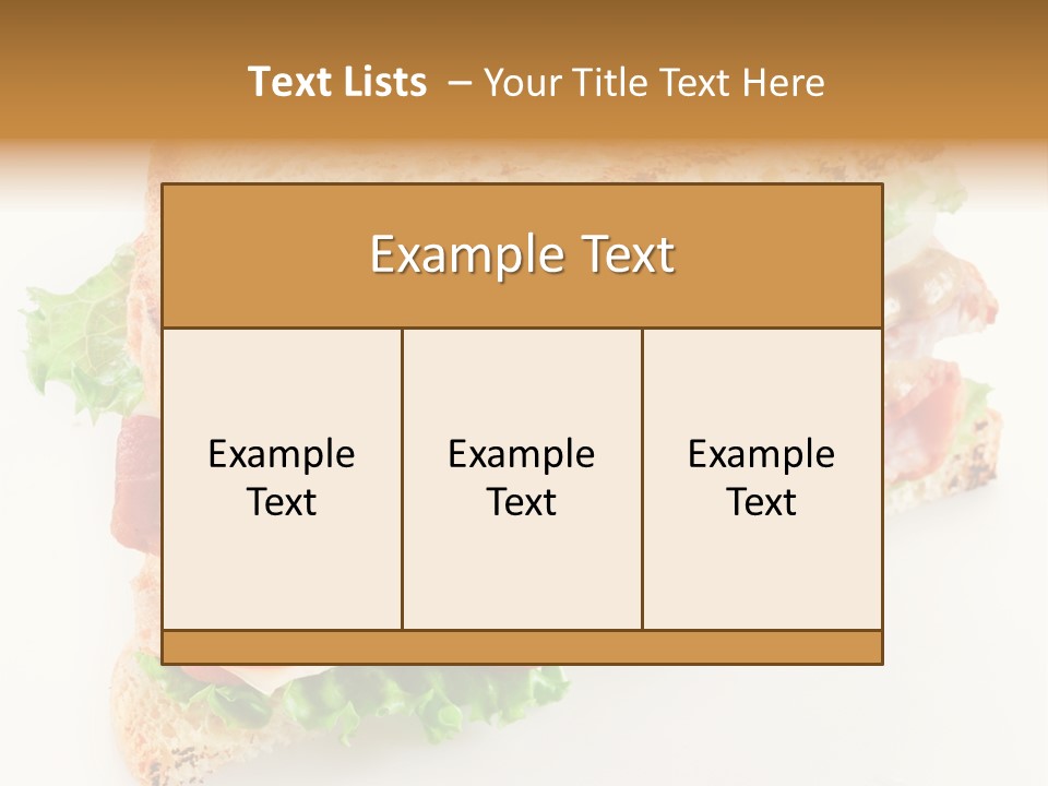 Meal Toast Close Up PowerPoint Template