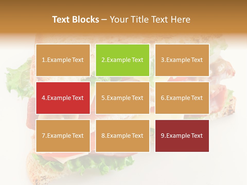 Meal Toast Close Up PowerPoint Template