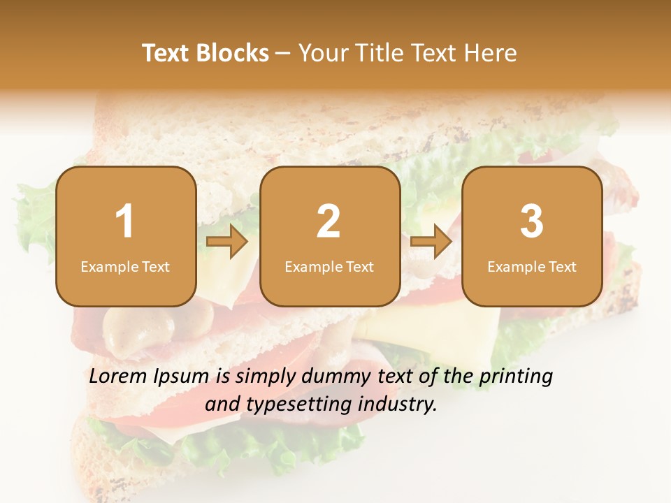 Meal Toast Close Up PowerPoint Template