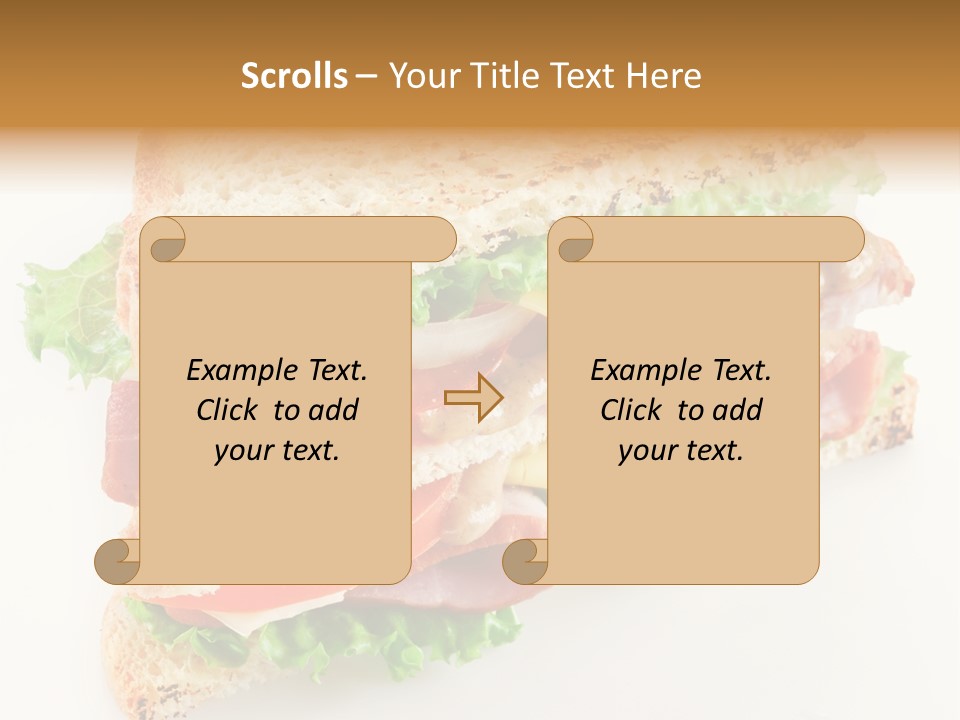 Meal Toast Close Up PowerPoint Template