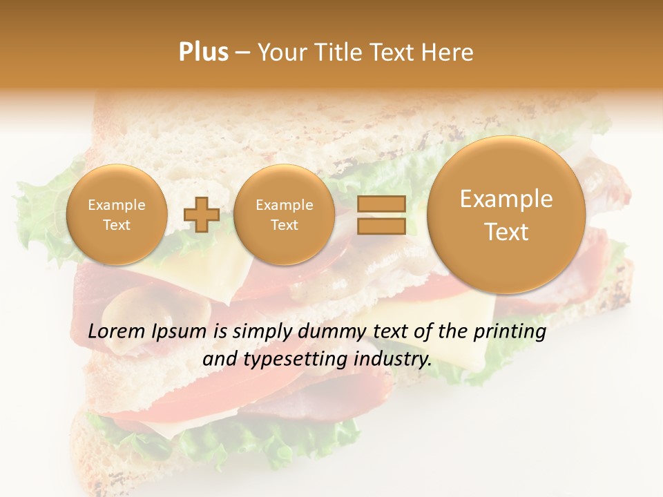 Meal Toast Close Up PowerPoint Template