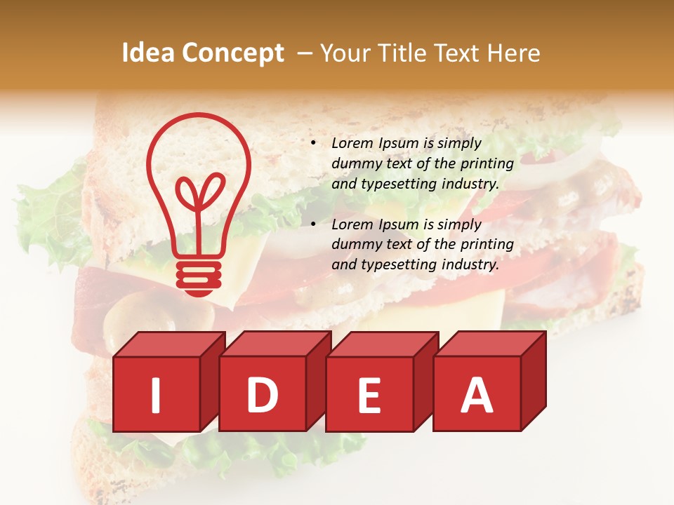 Meal Toast Close Up PowerPoint Template