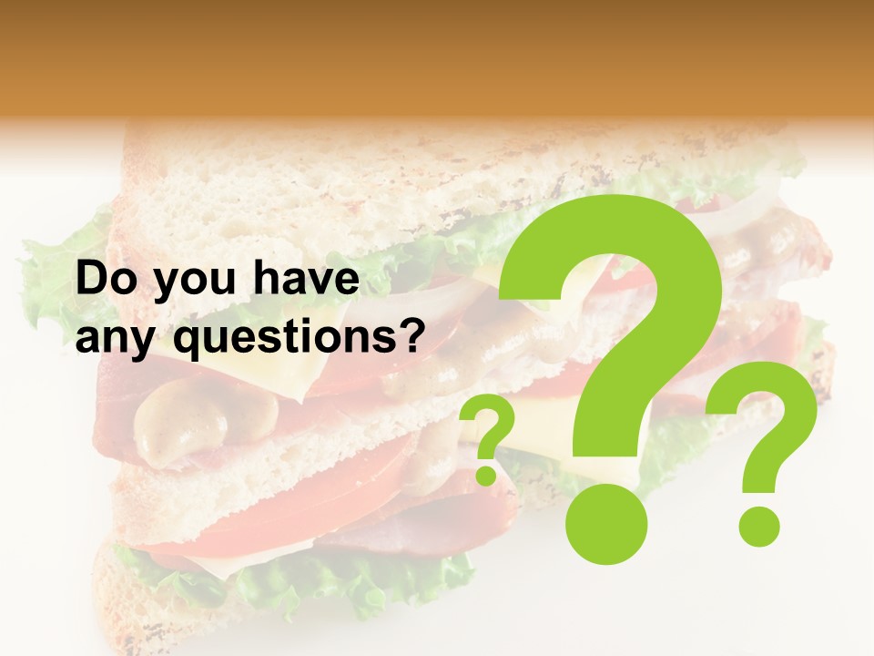 Meal Toast Close Up PowerPoint Template