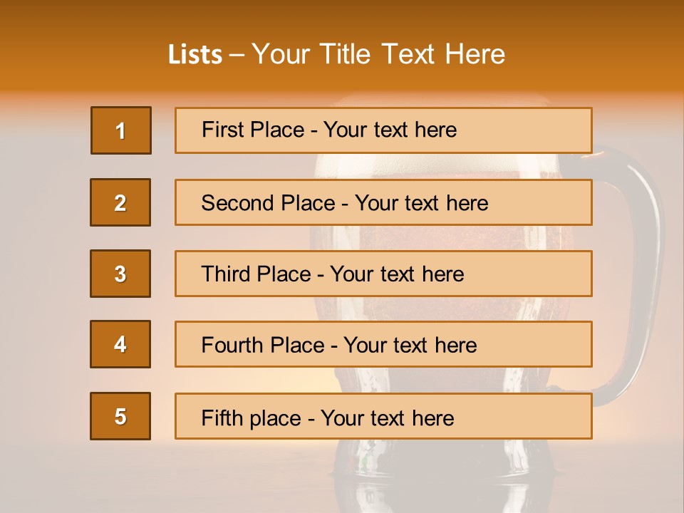 Foam Ales Alcohol PowerPoint Template