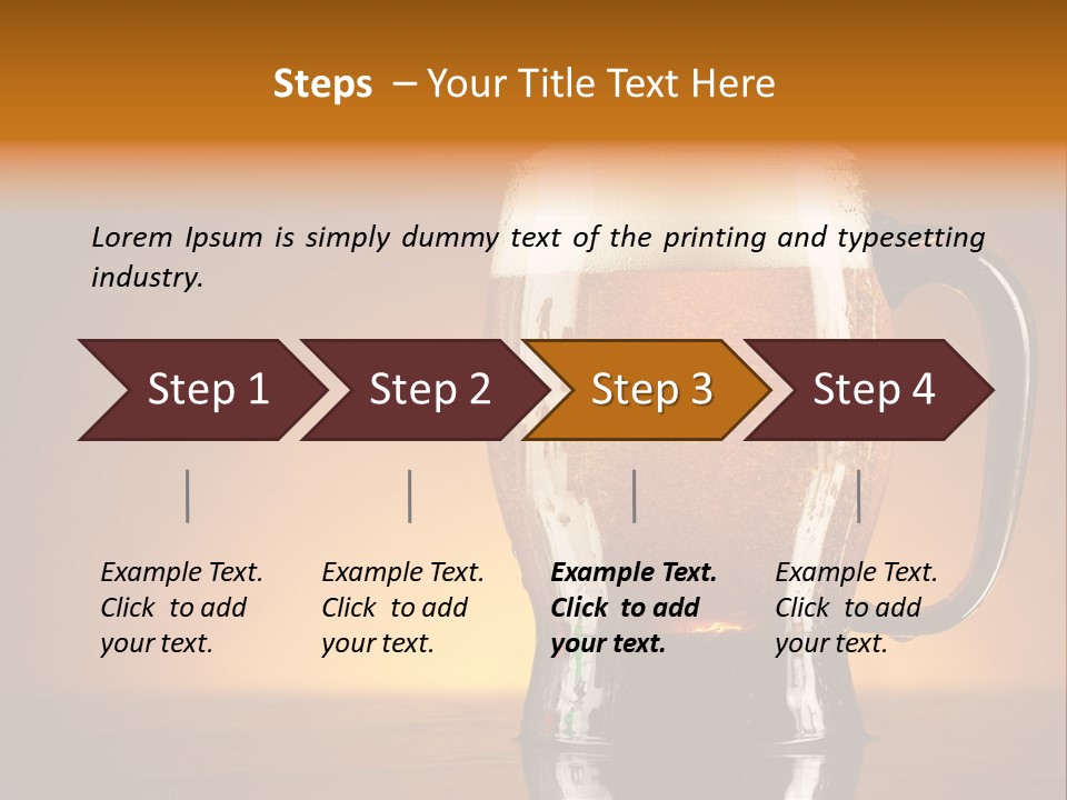 Foam Ales Alcohol PowerPoint Template