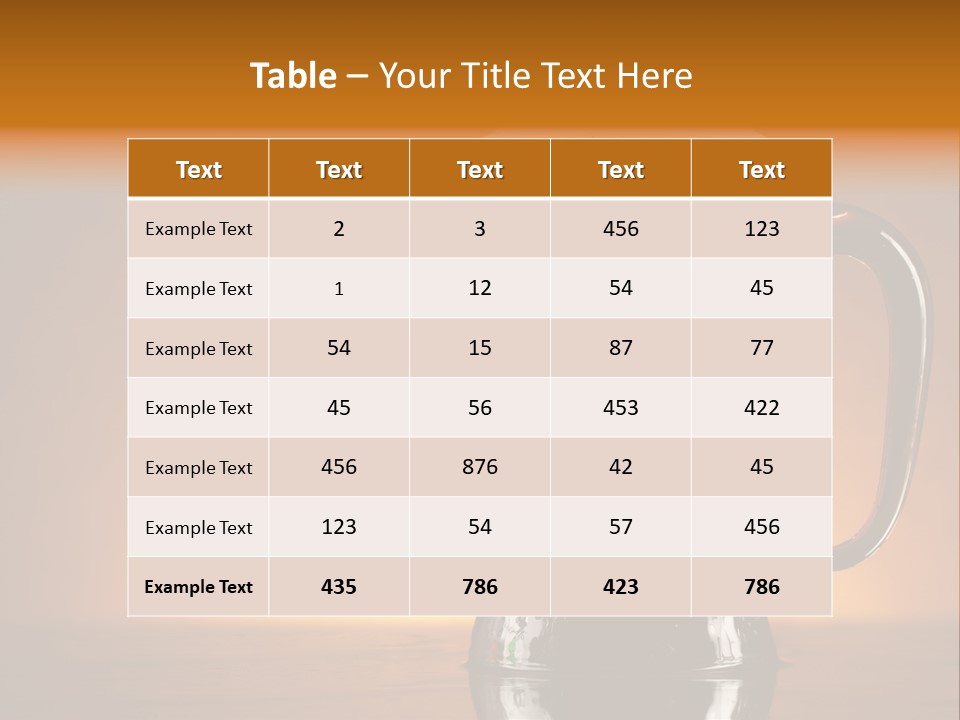 Foam Ales Alcohol PowerPoint Template