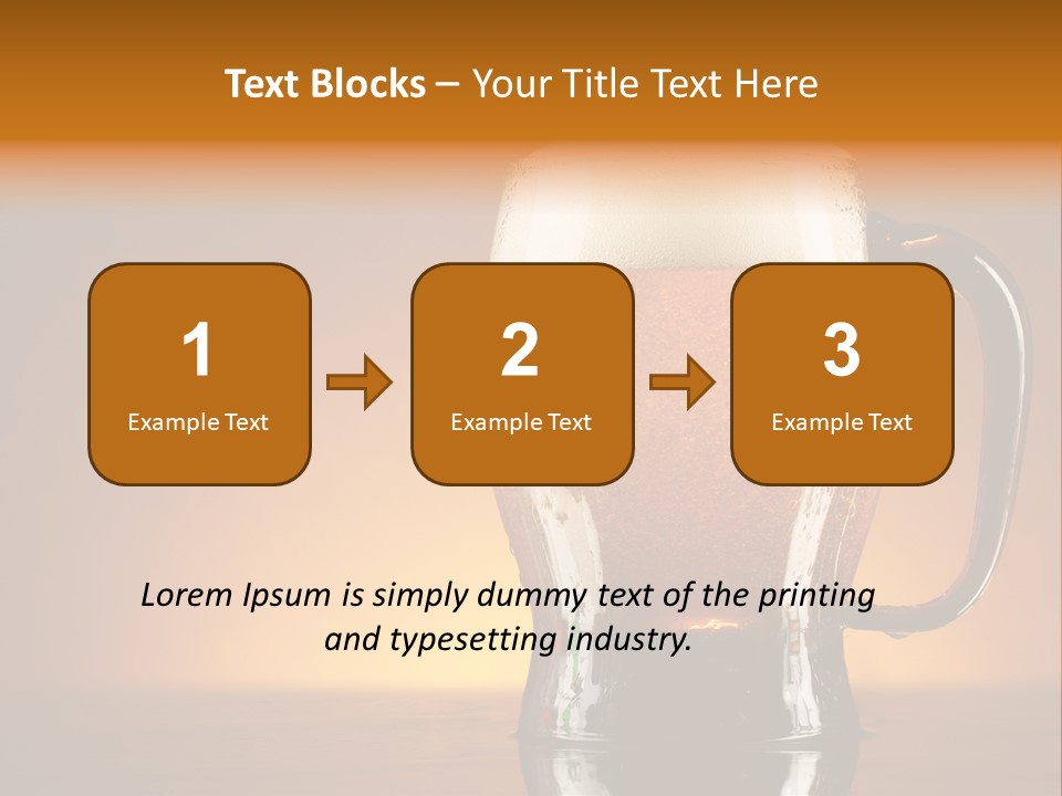 Foam Ales Alcohol PowerPoint Template
