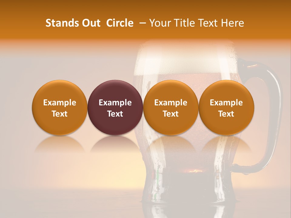 Foam Ales Alcohol PowerPoint Template