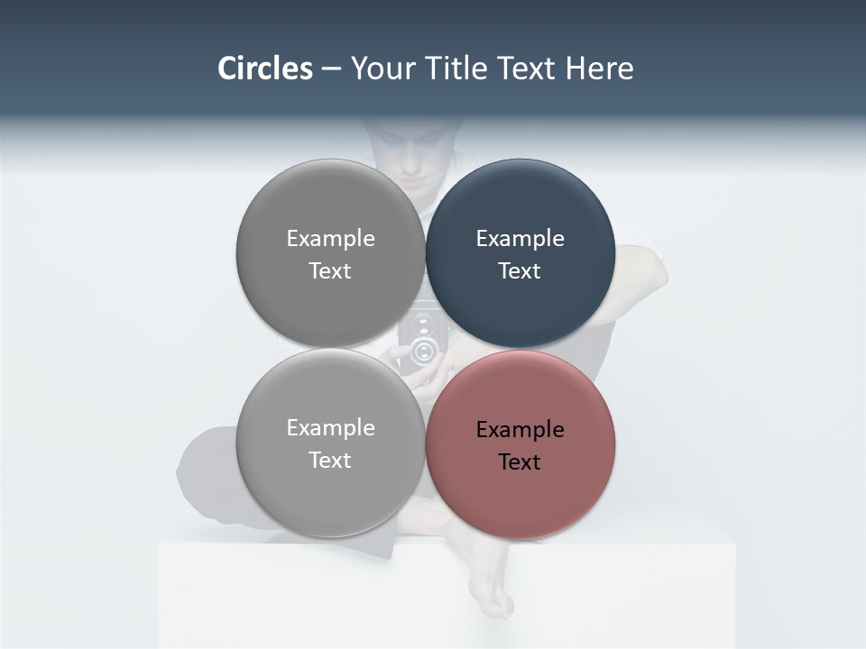 Man Lifestyle Barefoot PowerPoint Template