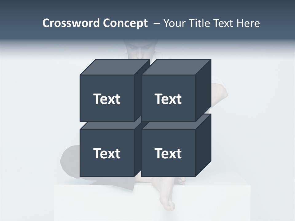 Man Lifestyle Barefoot PowerPoint Template