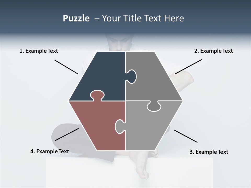 Man Lifestyle Barefoot PowerPoint Template