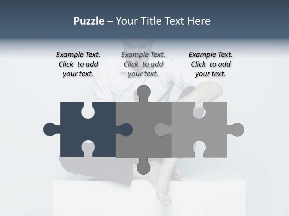 Man Lifestyle Barefoot PowerPoint Template