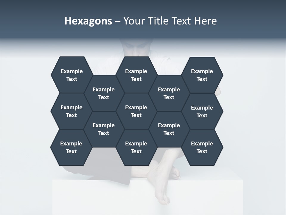 Man Lifestyle Barefoot PowerPoint Template