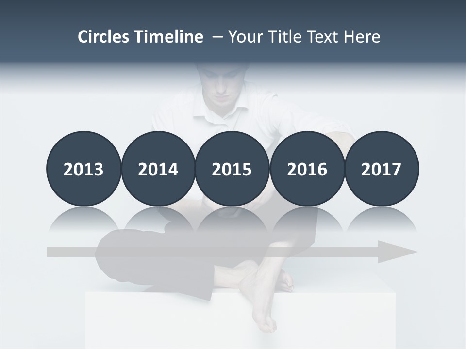 Man Lifestyle Barefoot PowerPoint Template