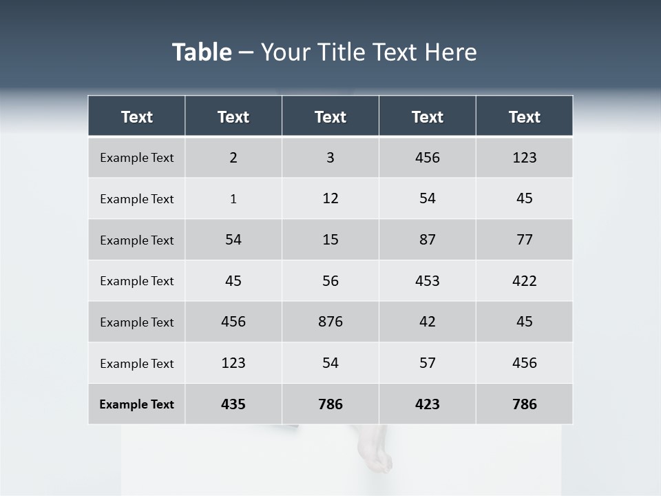 Man Lifestyle Barefoot PowerPoint Template