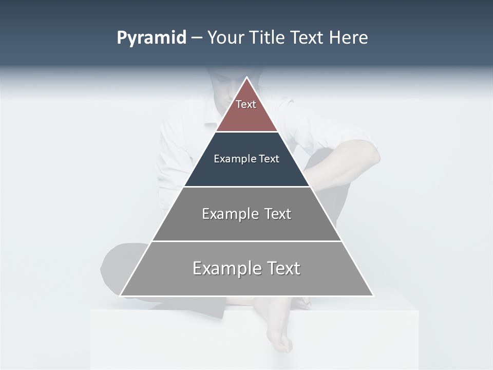 Man Lifestyle Barefoot PowerPoint Template