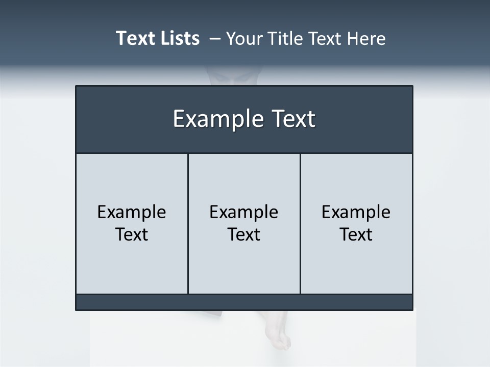 Man Lifestyle Barefoot PowerPoint Template