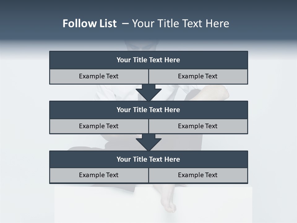Man Lifestyle Barefoot PowerPoint Template