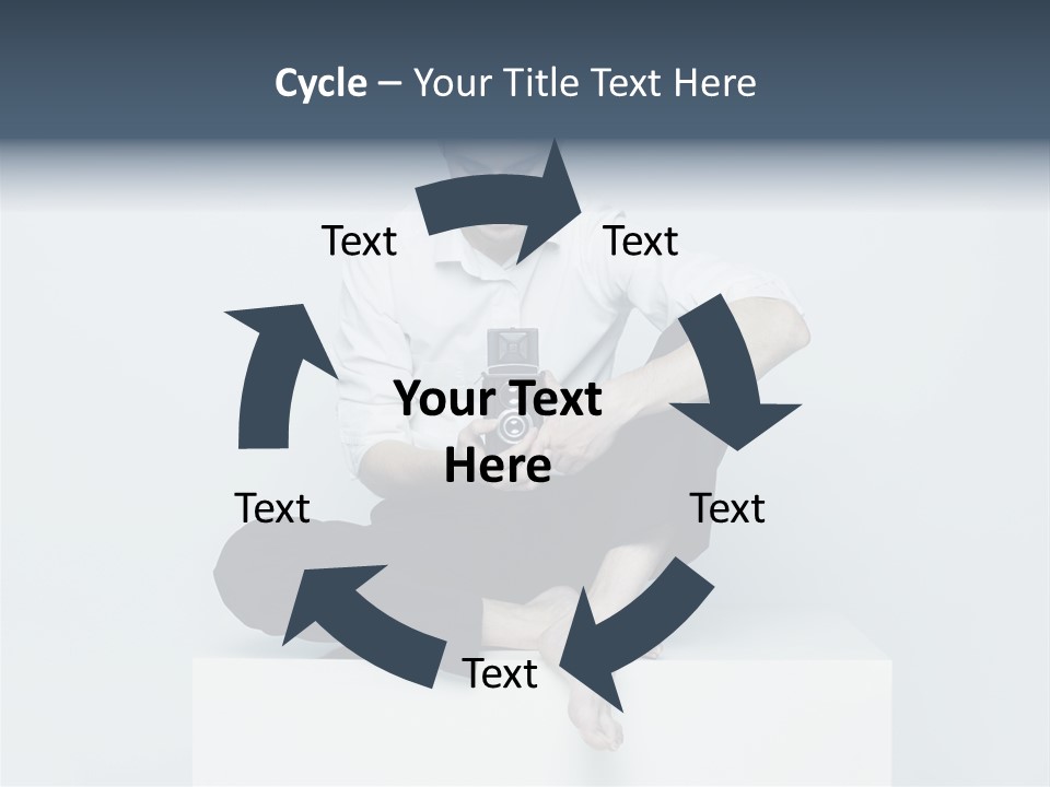 Man Lifestyle Barefoot PowerPoint Template