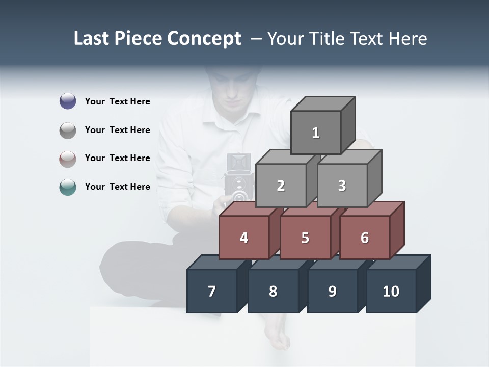 Man Lifestyle Barefoot PowerPoint Template