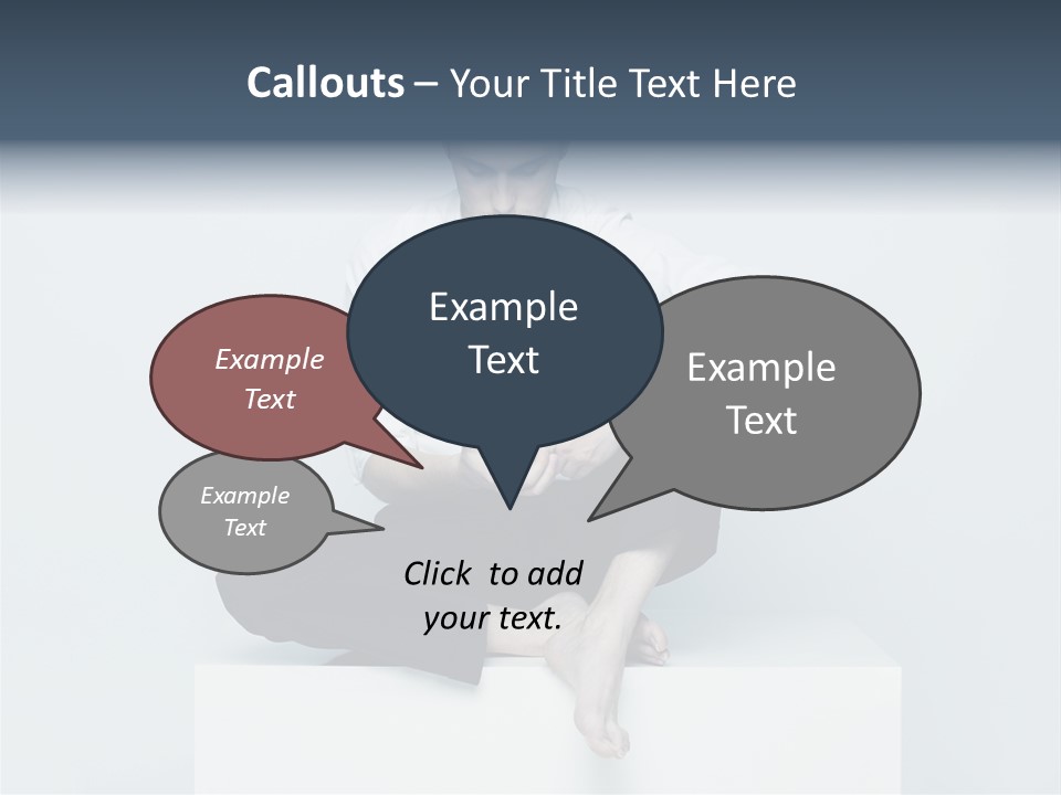 Man Lifestyle Barefoot PowerPoint Template