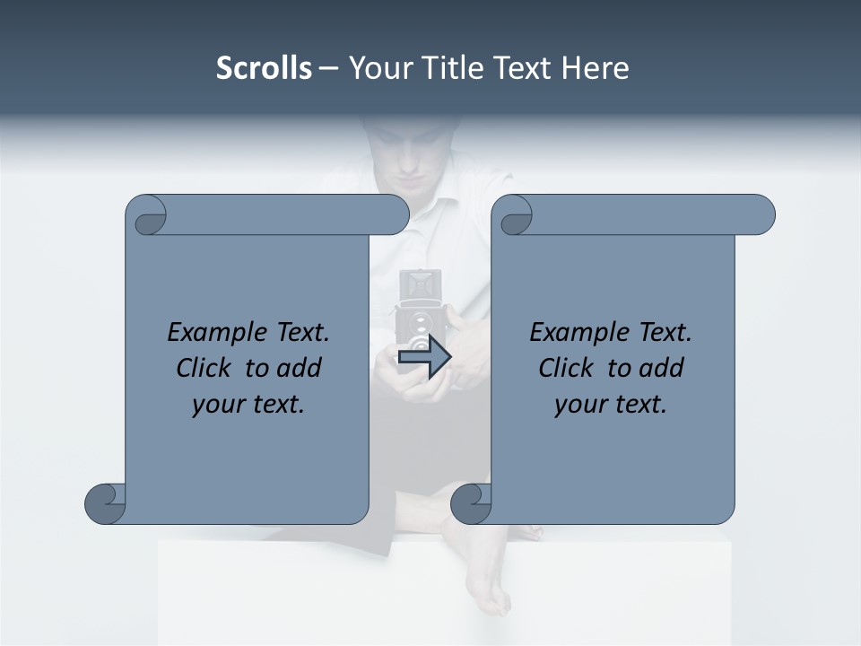 Man Lifestyle Barefoot PowerPoint Template